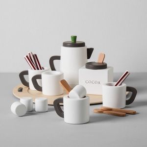 Hearth & Hand Wooden Cocoa Set
